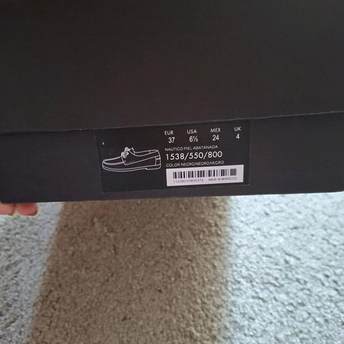 Massimo Dutti leather shoes black like new, size 37