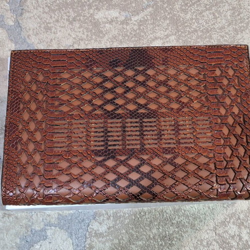 Achilleas Accessories Handbag like new, brown, steel strap