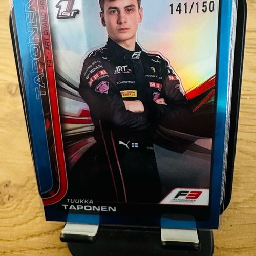 Tuuka Taponen Blue Refractor /150 like new - F1 Topps Chrome 2025