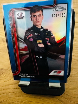 Tuuka Taponen Blue Refractor /150 like new - F1 Topps Chrome 2025