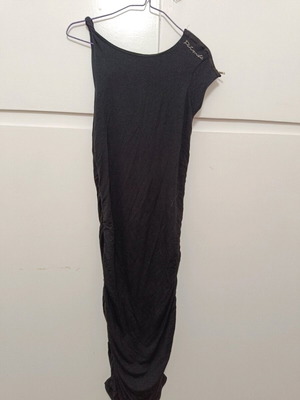 Pink Woman dress small like new, black, one sleeve with zipper