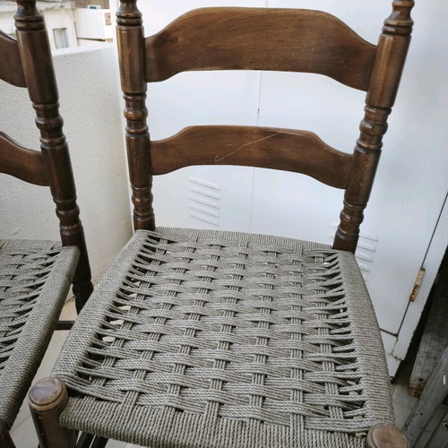 Wicker chairs used, set of two