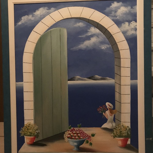Painting 80x100 used authentic oil painting with signature