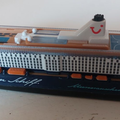 Siku cruise ship toy, metal and plastic