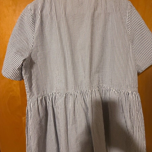 Women's shirt used M/L cotton loose Regalinas white blue