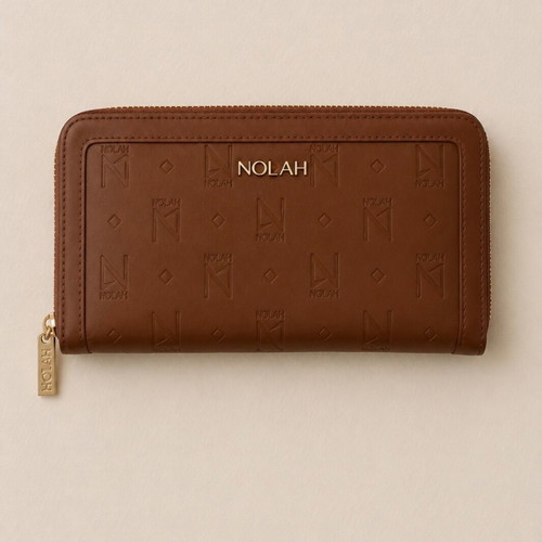 Nolah women's wallet, brown, 12x21.5 cm