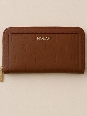 Nolah women's wallet, brown, 12x21.5 cm