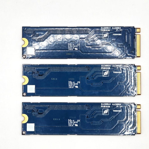 Toshiba NVMe 256GB M.2 SSD used, bundle of 4 with SMART warning