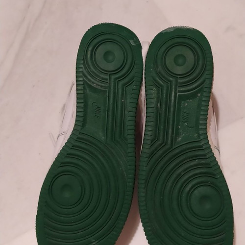 Nike Air Force 1 used, green and white, size 42