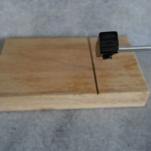 Wooden cheese cutter used