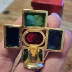Salvatore Ferragamo Gancini earrings vintage, like new, size XXL