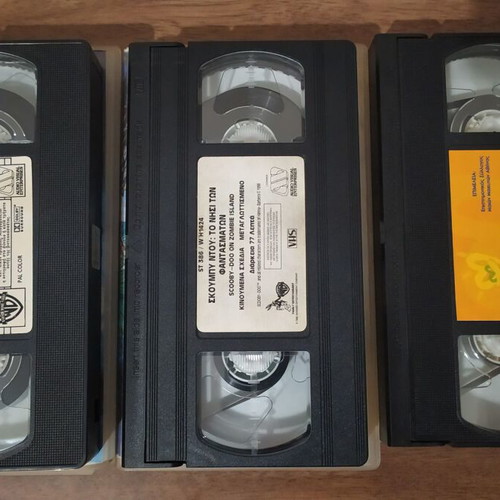 Used video cassettes, 4 pieces, dubbed