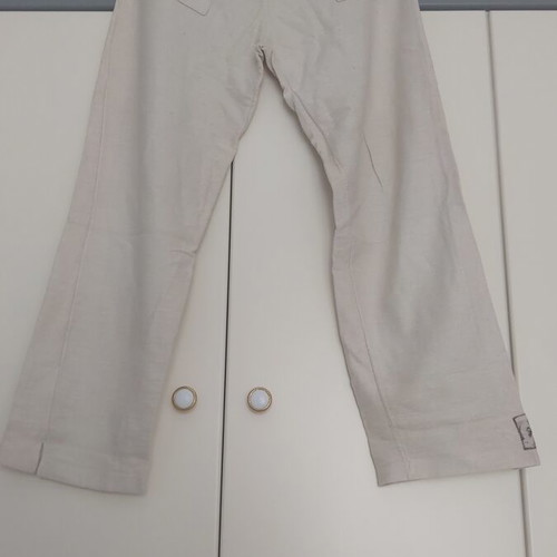 Men's pyjama set used, beige, size XL, Italian quality fabric