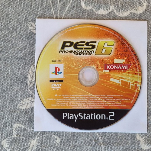 PES 6 Pro Evolution Soccer PS2 disc non-working for parts