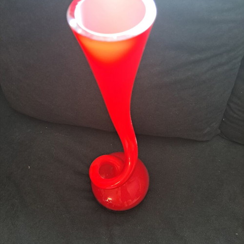 Normann Copenhagen Swing Vase 40cm red like new
