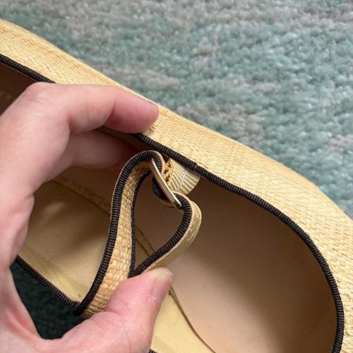 Mary Jane Loeffler Randall ballet flats size 40 like new, beige
