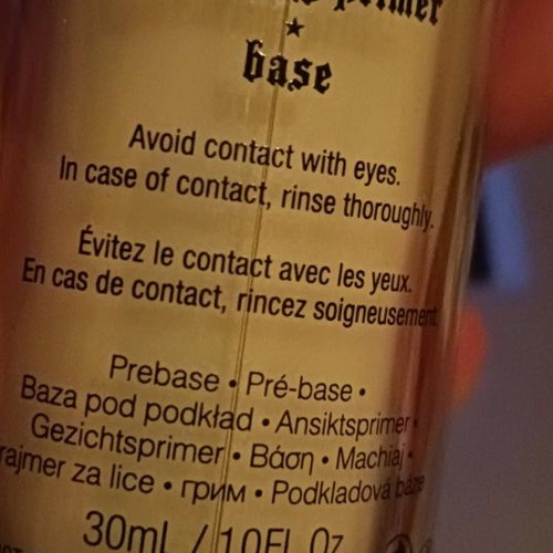 Kat Von D hydrating primer used