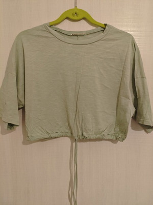 Mindyourstyle Mint Crop Top 100% Cotton New