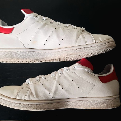 Adidas Stan Smith sneakers white/red size 46 like new