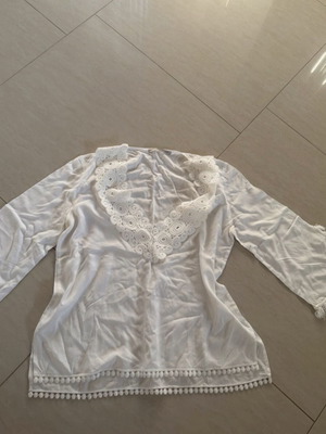 Zini boutique blouse, white