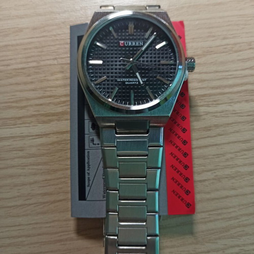 Curren men's watch new, black and silver