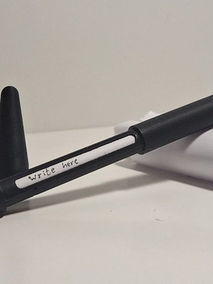 Exam cheating pen με περιστρεφόμενο χαρτί κατόπιν παραγγελίας, 3d printed