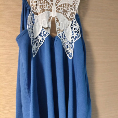 Blue Roua top Paranoia like new with back design