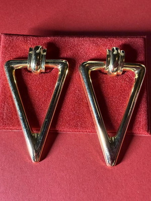 Vintage Statement Χρυσά Σκουλαρίκια V Καινούργιο