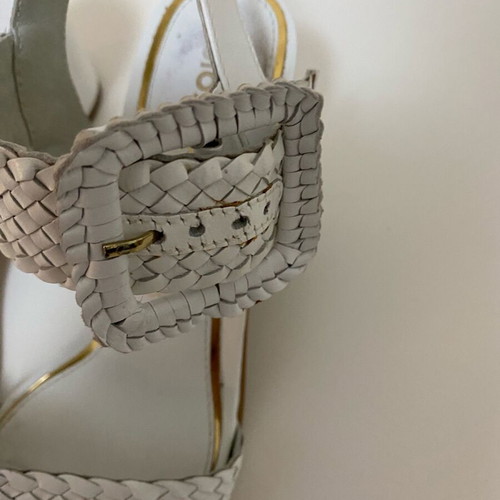 Gioseppo sandals used, white, size 37, platform style