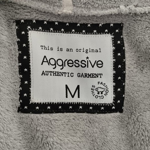 Vintage fleece jacket Aggressive Sprider like new, gray, size M