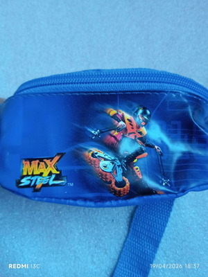 Max Steel kids waist bag like new, blue