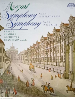 Mozart Symphony Nos 33 and 34 vinyl used, classical