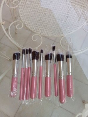 Makeup brush set new, 10 pieces
