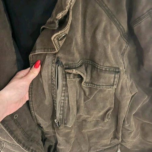 Jacket like new, size XL, brown and green