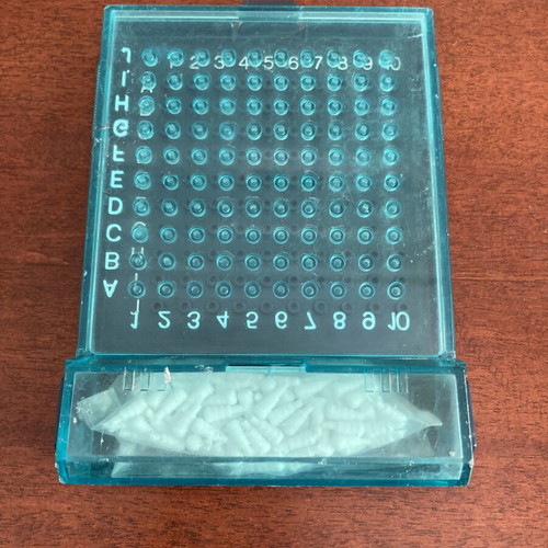 Battleship game replacement module used with white pegs