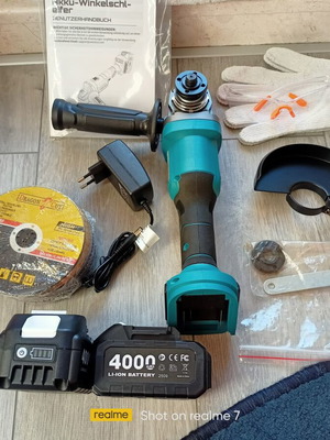Seesii 125 Cordless Brushless Angle Grinder New Kit