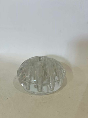 Vintage glass flower frog 5x9