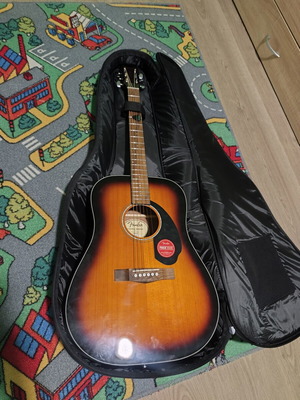 Fender CD-60 Acoustic Guitar like new with case