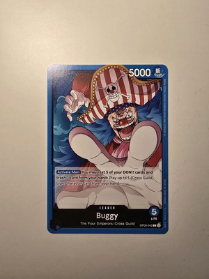Buggy One Piece Card Game OP09-042 Leader like new