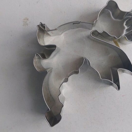 Metal dragon cookie cutter like new