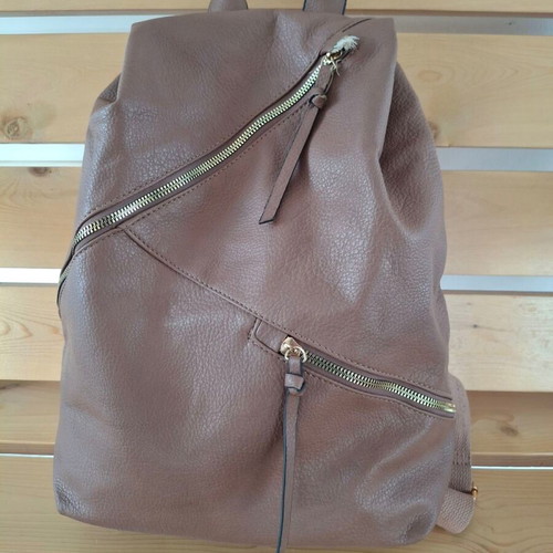 Backpack like new, beige and brown, large capacity