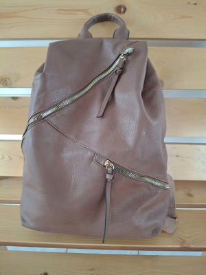 Backpack like new, beige and brown, large capacity