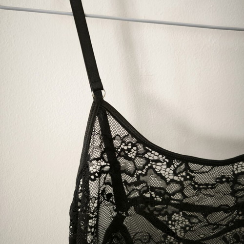 Shein sexy black lace nightdress new, size L