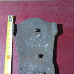 Metal label from 1960 stove