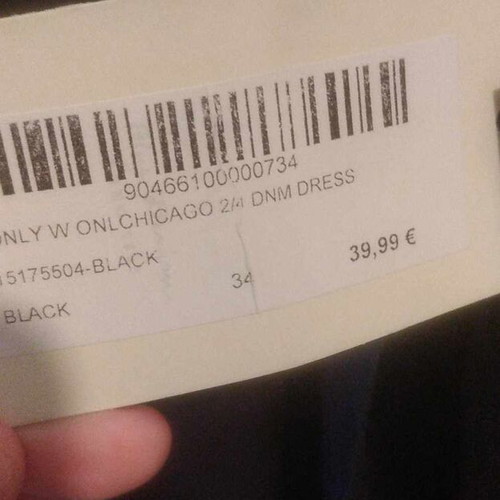 Only black short dress new, long sleeve, size XS