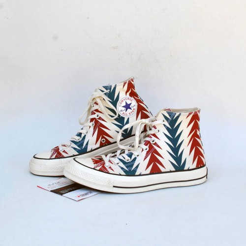 Converse All Star Chuck Taylor Aztec Pattern High Top Sneakers, size 39