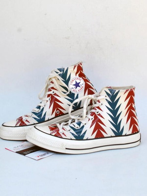 Converse All Star Chuck Taylor Aztec Pattern High Top Sneakers, size 39