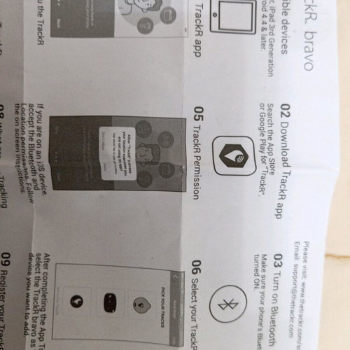 TrackR bravo Bluetooth tracker like new, 2 pieces available