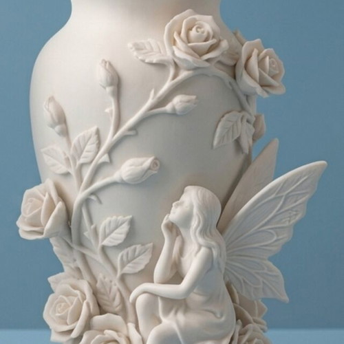 Vase with fairy design like new