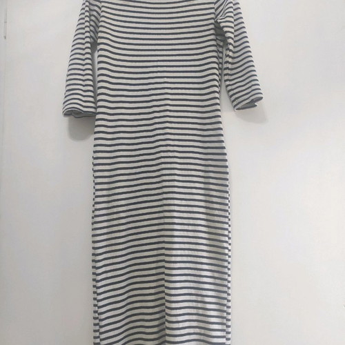 Stradivarius striped midi dress in very good condition